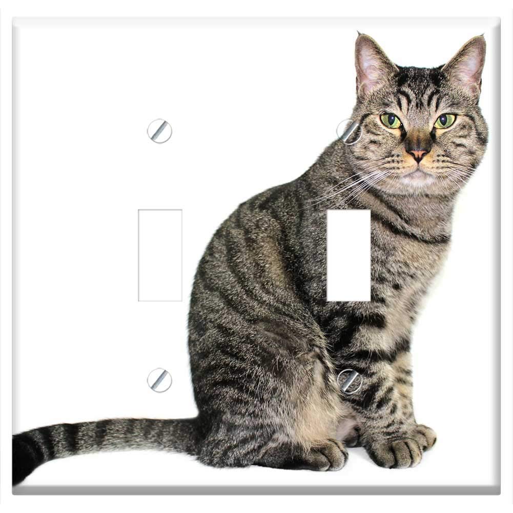 Switch Plate Double Toggle - Cat Aemyo Pet Cats