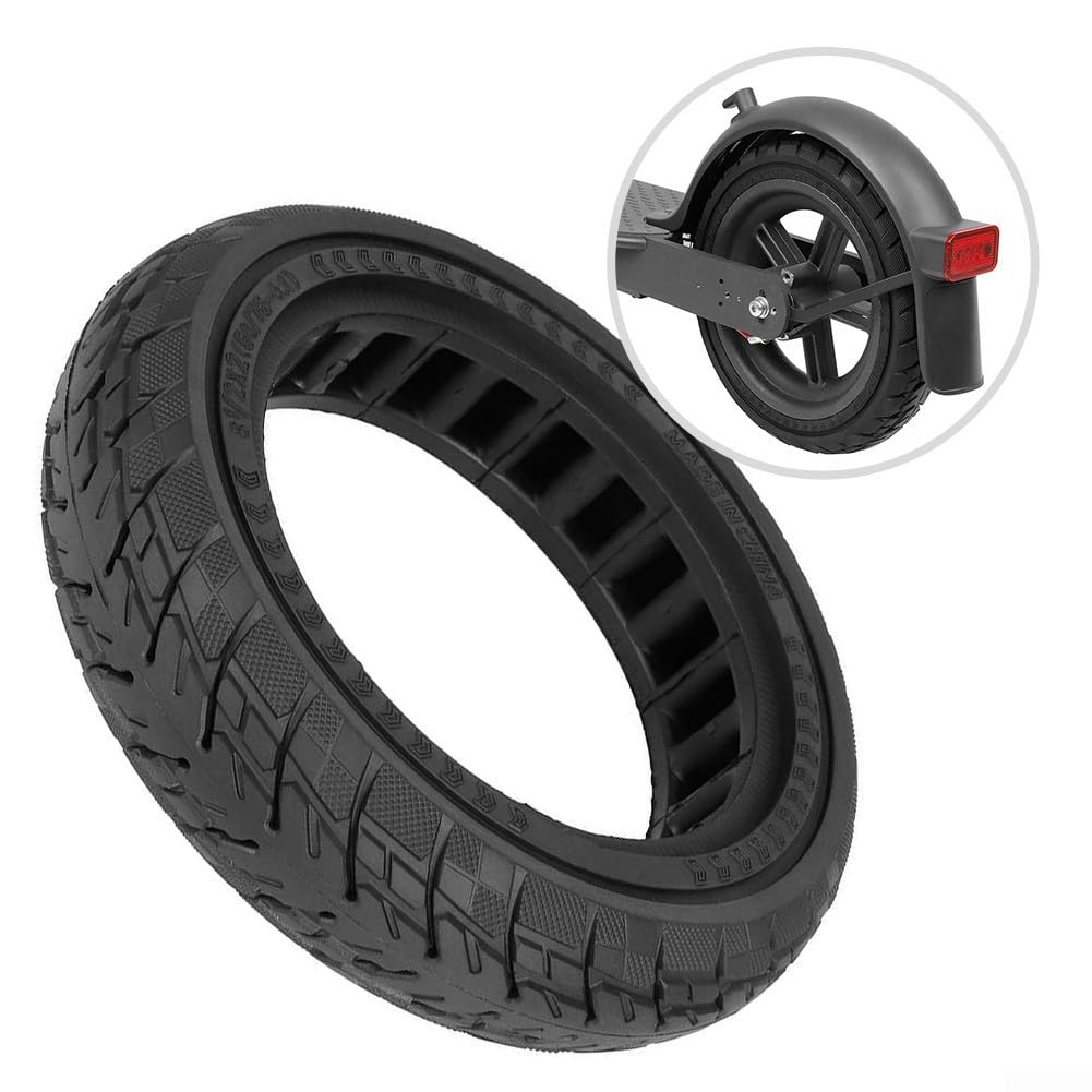 Pneus de Scooter électrique Pneus en Caoutchouc Plein Scooter électrique 50/75-6.1 Pneu Plein Tout-Terrain Pneu Plein de 8,5 Pouces pour Scooters M365 et Pro 211X50mm