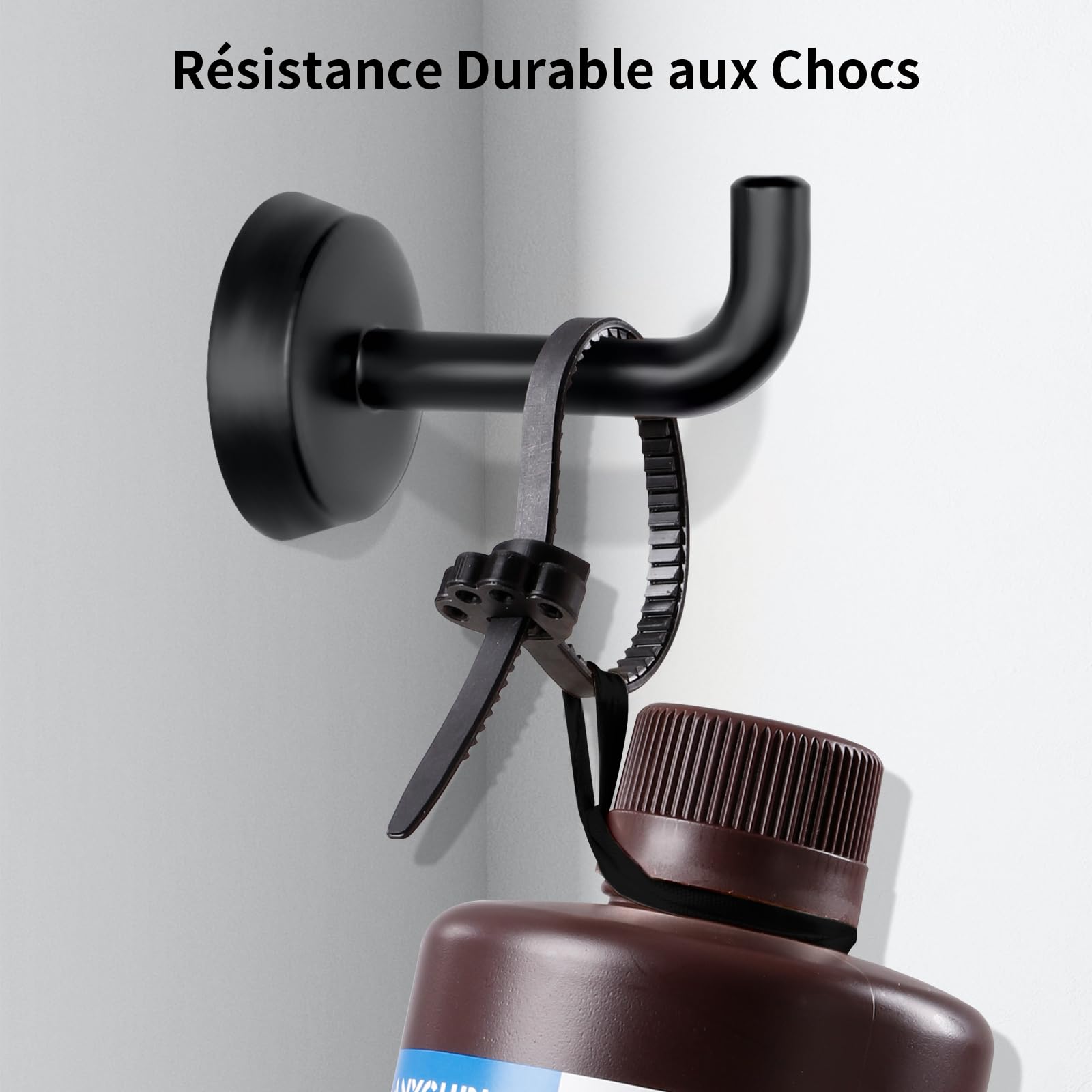 ANYCUBIC Ultra Tough Résine Pour Imprimante 3D, Ultra-Résistant, Résistance Durable aux Chocs, Flexibilité Exceptionnelle, Faible Odeur, Compatible avec Impressions 3D Résine LCD/DLP (Noir, 1000g)
