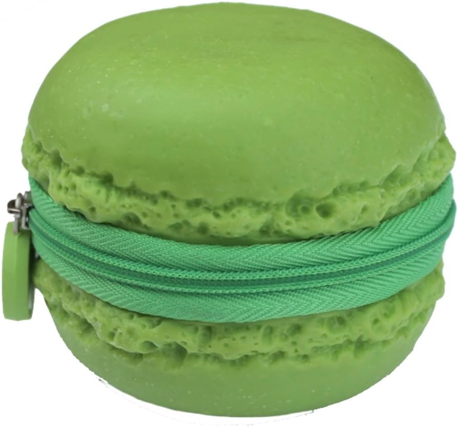 Green, Lime-scented Macaron (Macaroon) Cookie Coin Purse
