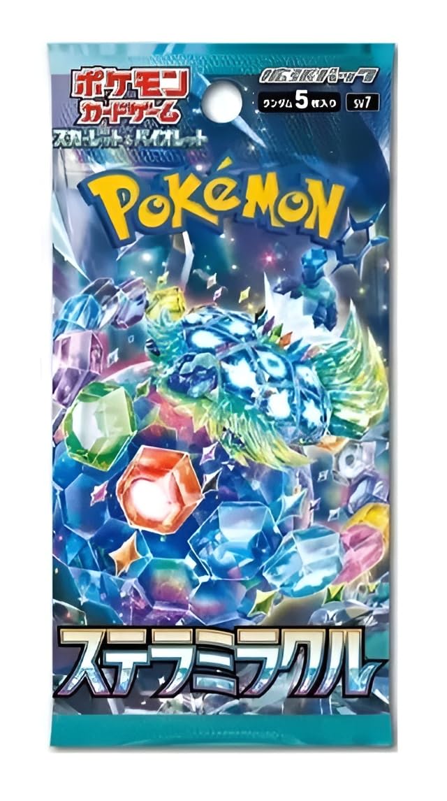 Pokemon TCG Stellar Miracle Booster Packs x4, Multicolored, 9 cm x 6 cm x 1 cm - Image 2