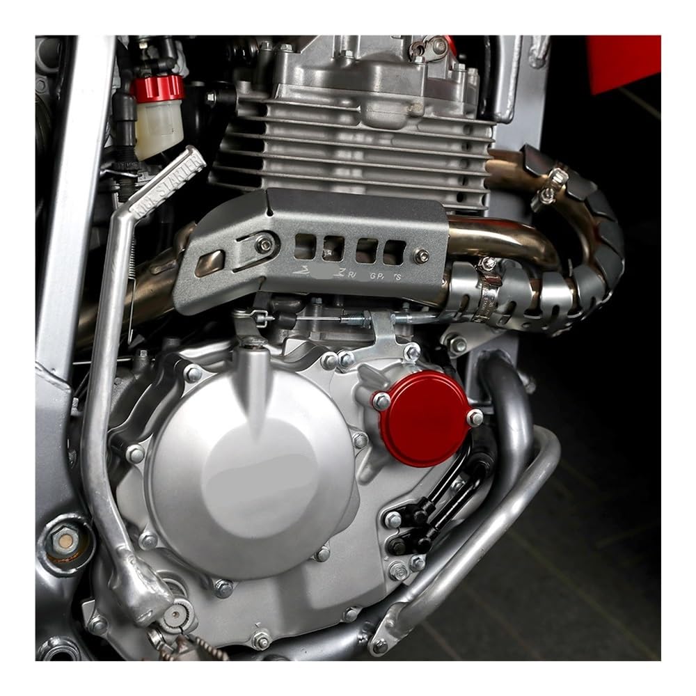 Protector De Escape Delantero Motocicleta para XR 250R 400R 600R Protector De Tubo De Escape Protector Térmico