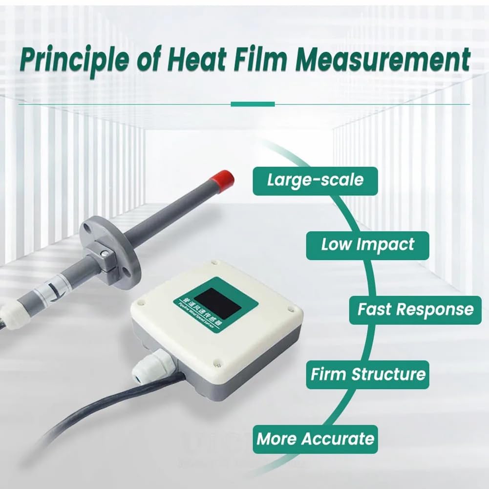 0-30M/S TuberíAs Sensor de Velocidad del Viento 0-10V Transmisores Detectores de MedicióN de Volumen de Velocidad del Aire de PlomeríA de Alta PrecisióN