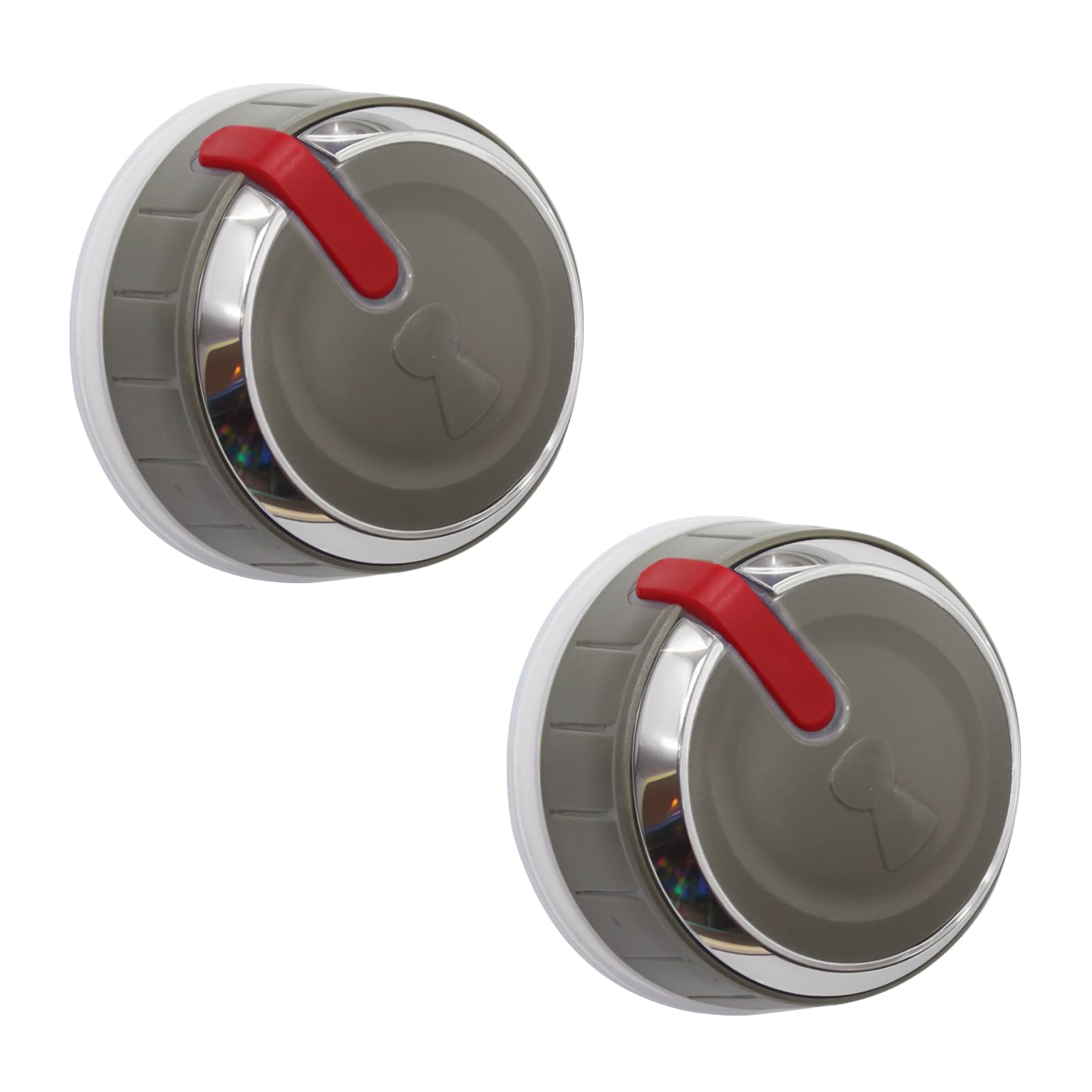 2 Manopole Illuminated Per Weber Genesis II LX – Ricambio 66754 Per E/S-240, 340, 440, 640, Anni 2017+, Con Indicatore Rosso - 2