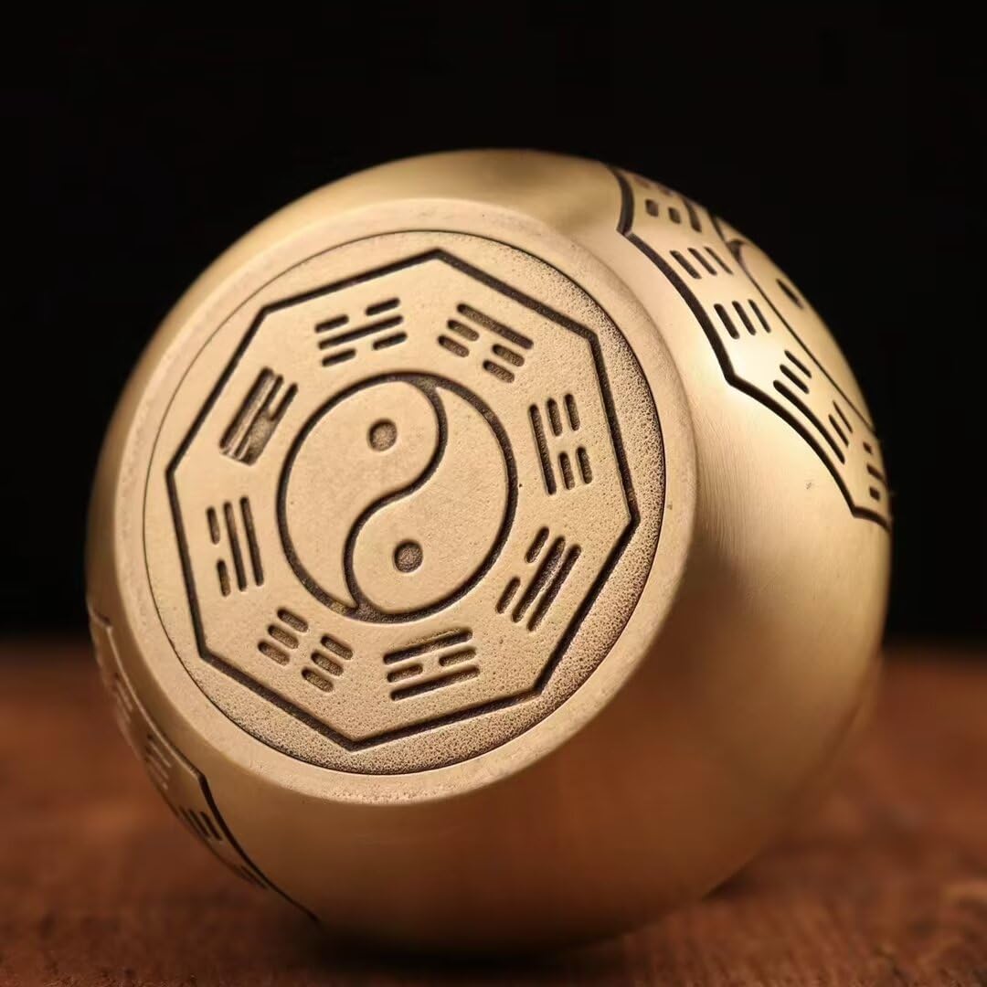 Glücksbringer – Feng-Shui-Glücksbringer aus Messing, taoistische Dekoration für Wohnzimmer, Garten und Zuhause, chinesischer Charme des Wohlstands, Geschenk, 4 x 4 x 10,