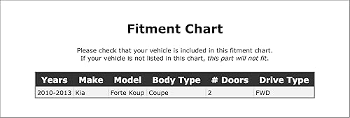 Extremo de barra de acoplamiento de dirección exterior delantero derecho compatible con Kia Forte Koup FWD 2-Door Coupe 2010 2011 2012 2013 PC-742451
