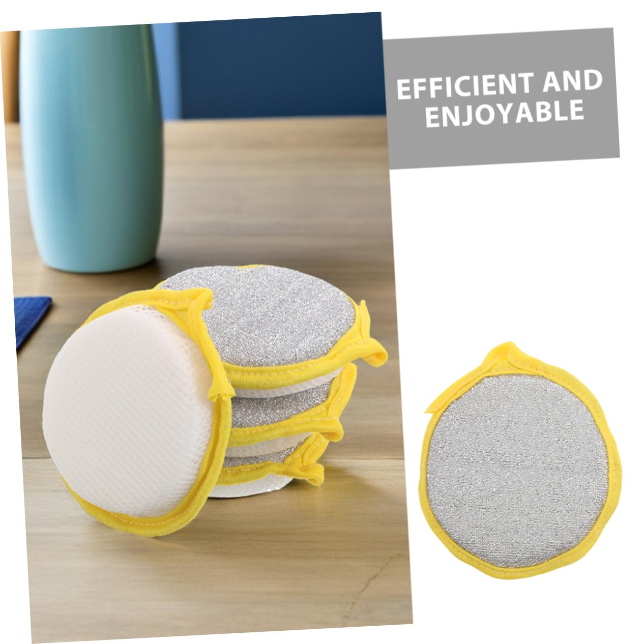 50 Esponjas para Fregar Cocina, Doble Cara, Limpieza Suave y Potente, para Platos y Ollas, Esponjas de Limpieza Doméstica