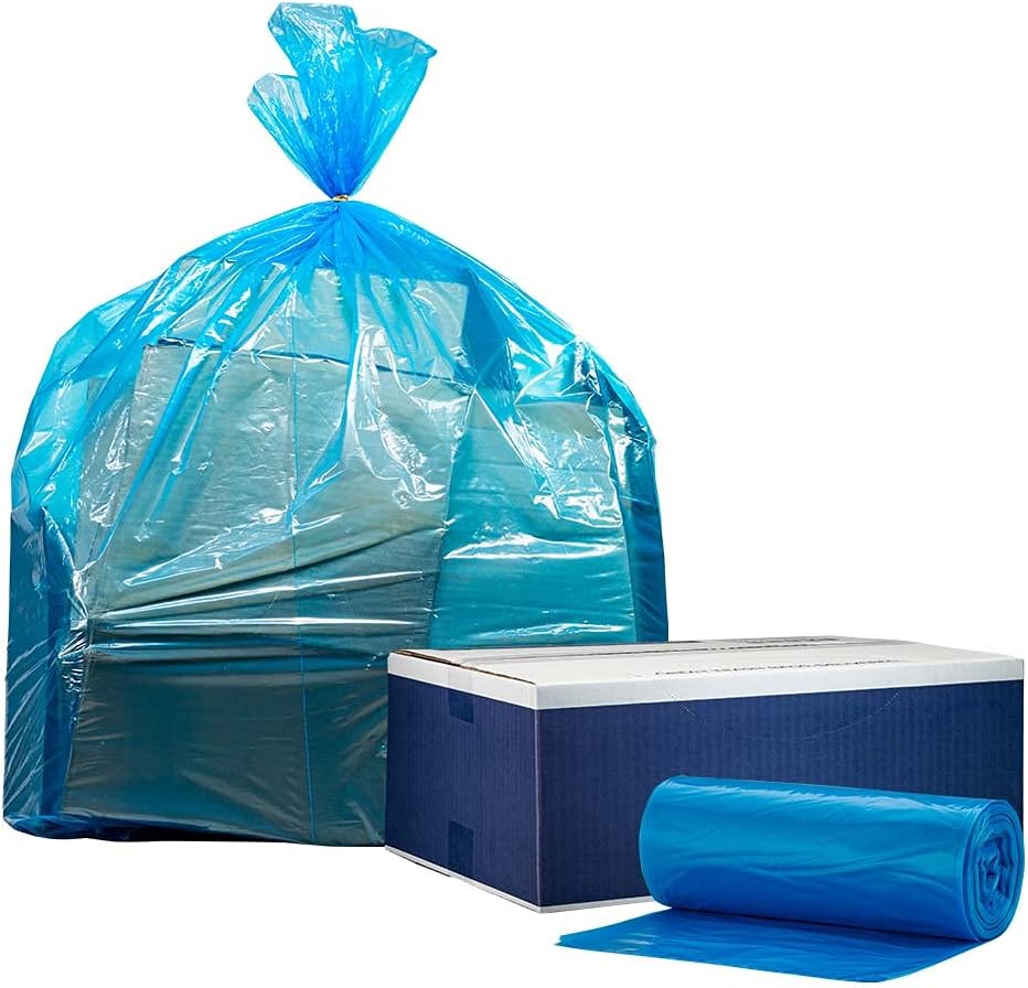 Rеvіеw Prоduсt Blue Recyling Bags 38x55 55 Gallon 100/Case 1.2 Mil H-RBL55