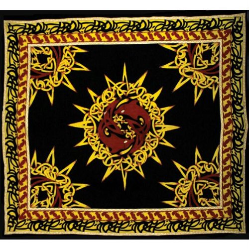 Old Glory Celtic Sun Dolphins Tapestry