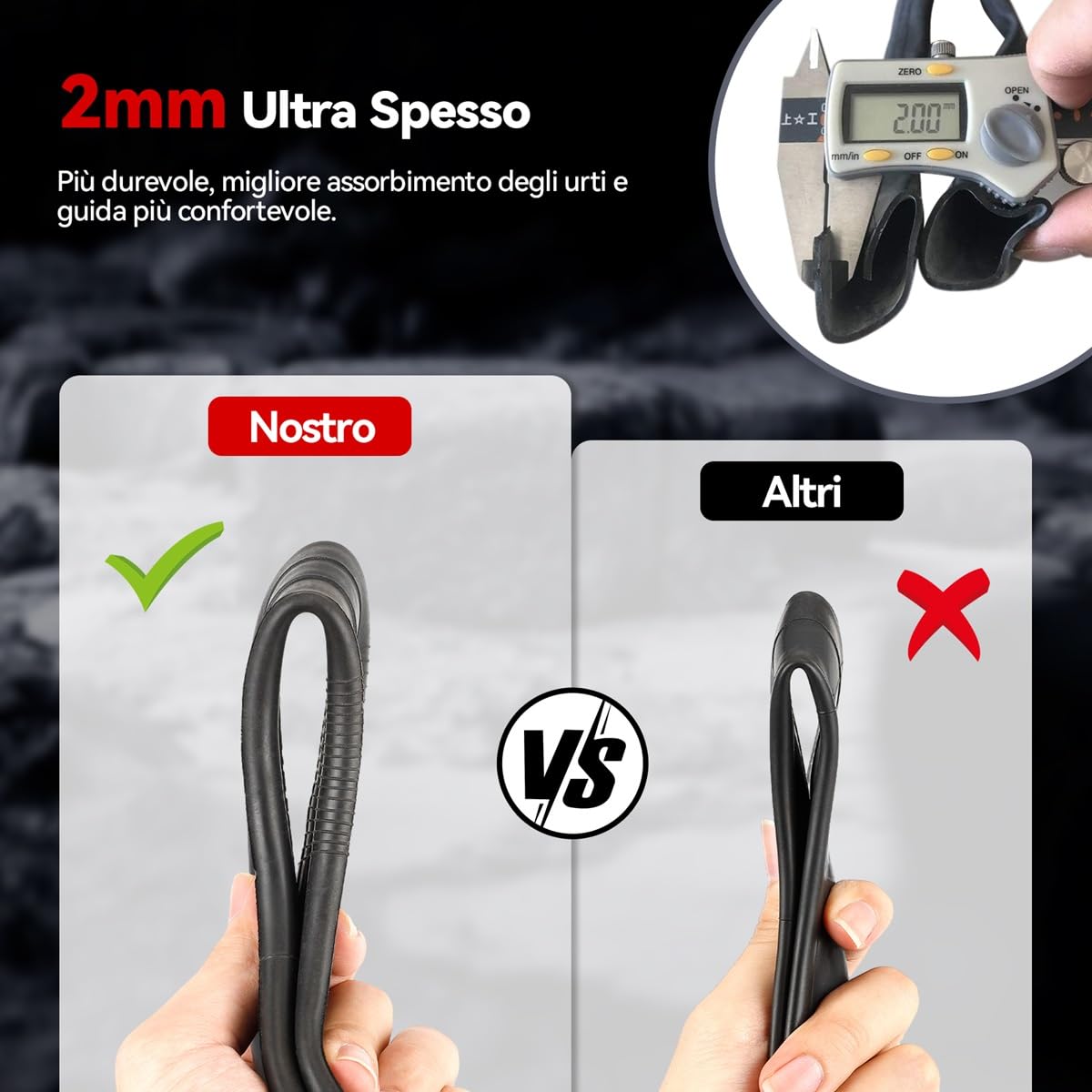 Camera D'Aria 90/65-6.5 Per Scooter Elettrico M4 E GBooster, Ricambio In Gomma Leggero 140g