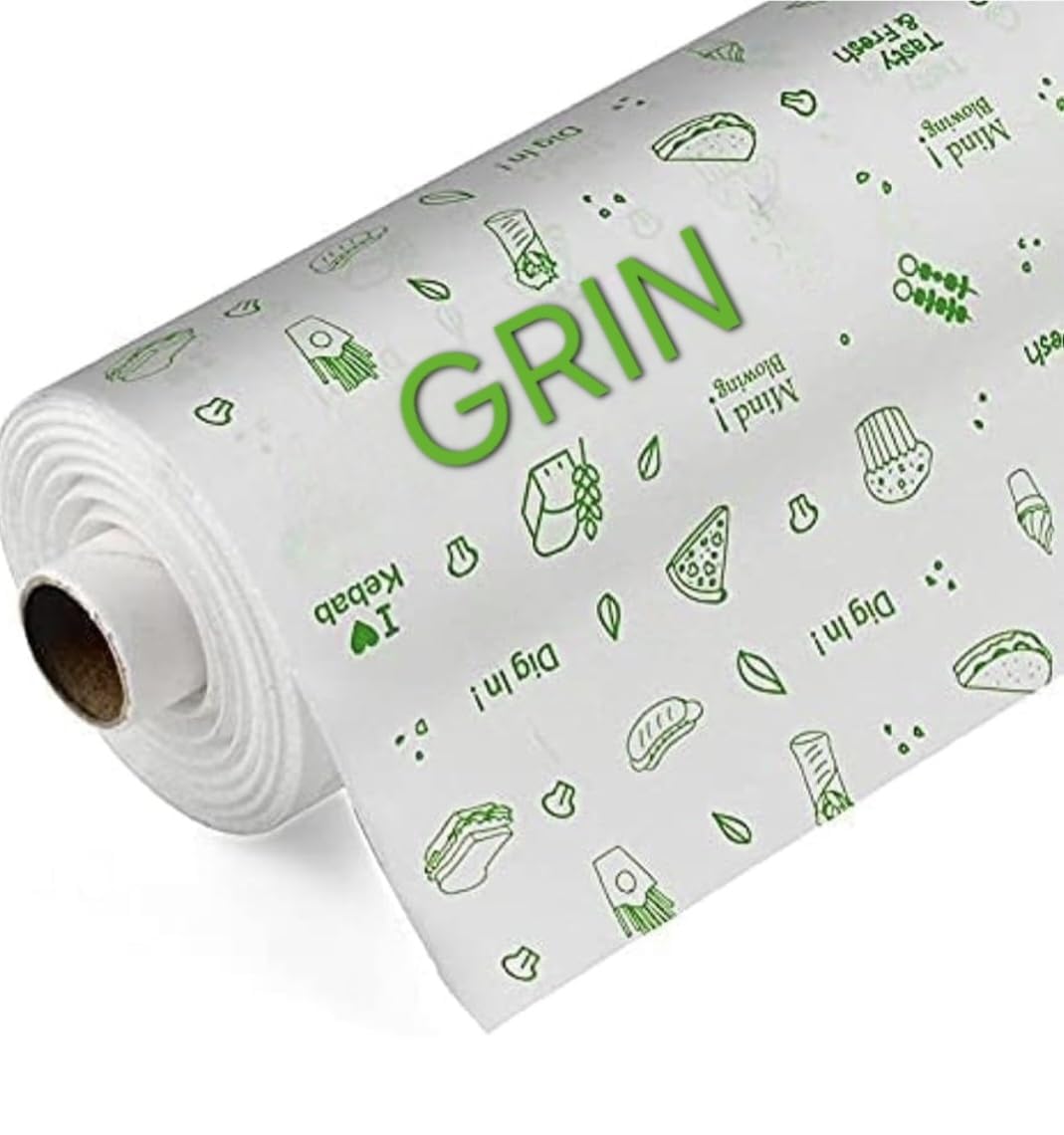 Grin 100% Food Butter Paper Roll - 50Mtr | for Roti Wrapping, Baking Non-Stick Butter Paper Baking Paper (White) (B0D8YPVGJB) Amazon Price History, Amazon Price Tracker