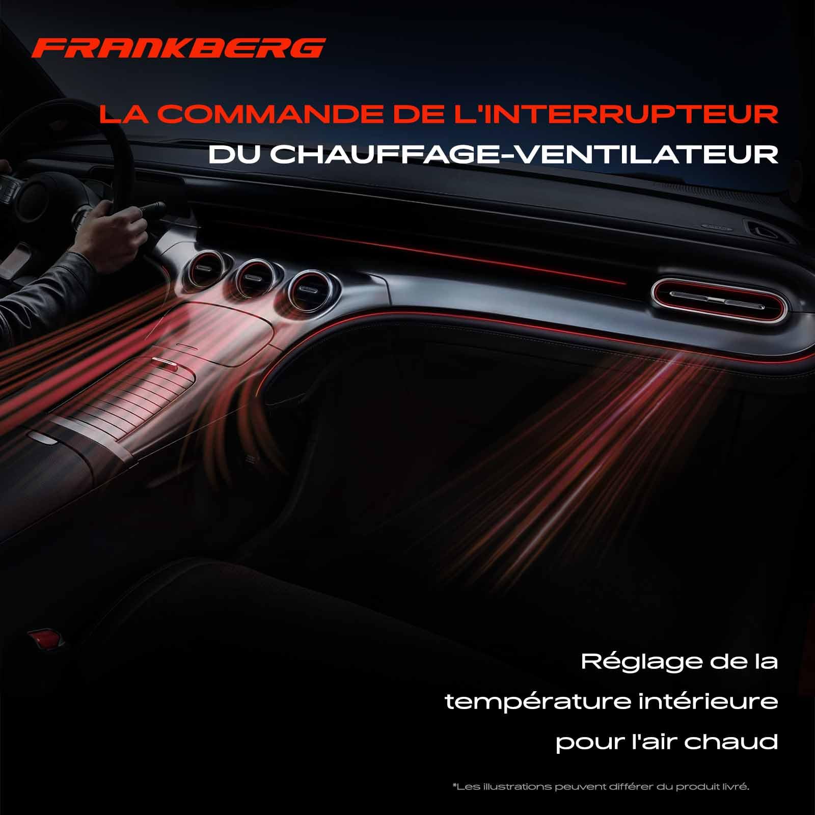 Frankberg Vanne de régulation du liquide de refroidissement 64116906652 | Compatible avec: Série 6 Cabriolet E64, X5 E53, Série 7 E65 E66 E67, Phantom VII Drophead Coupé RR2, Phantom VII RR1