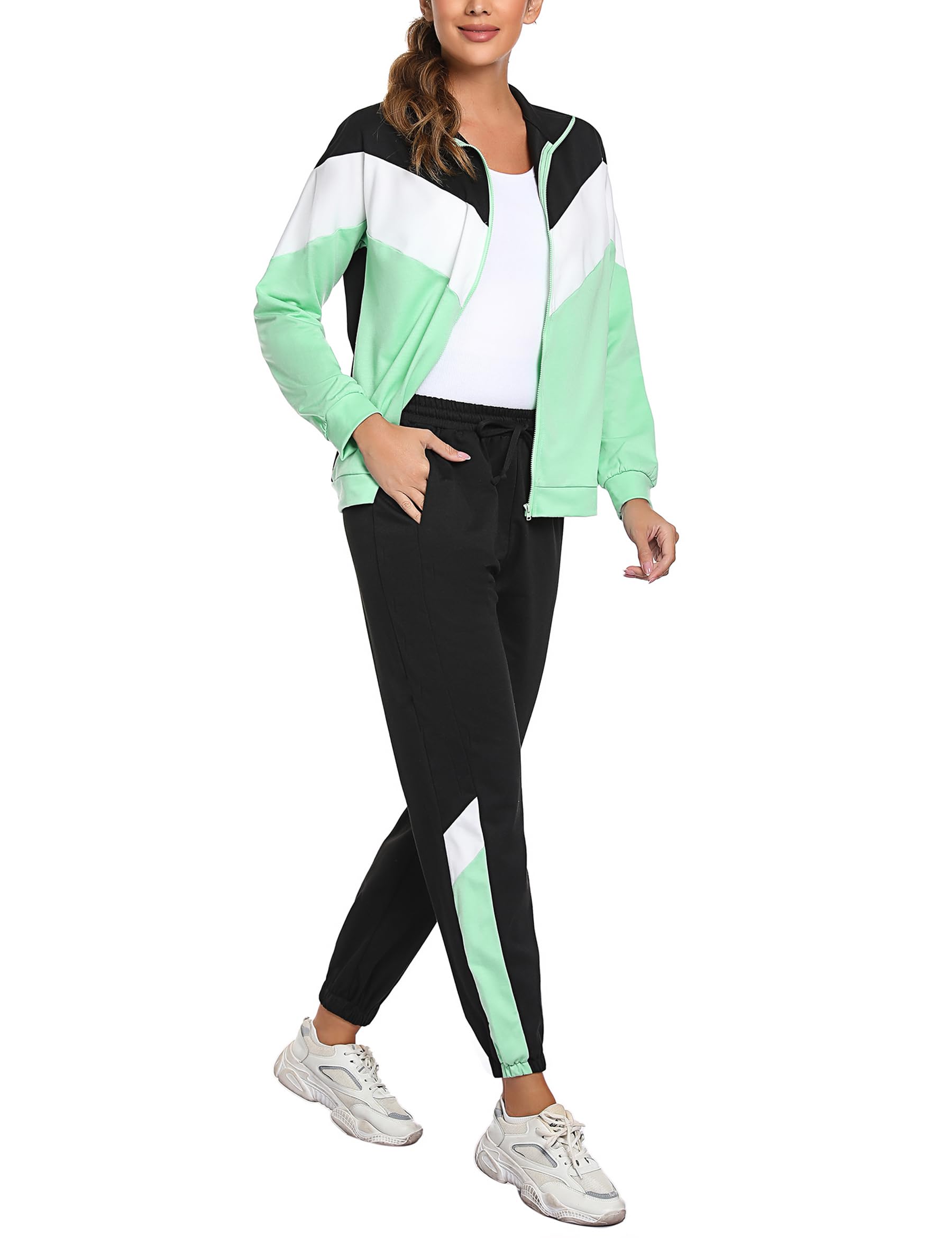 Marvmys Chándal Mujer Deportivo Invierno Contraste S-XXL