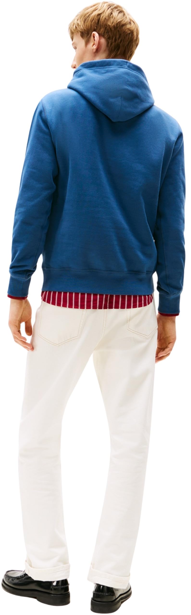Tommy Hilfiger Herren Hoodie Seasonal Fleece mit Bauchtasche, Blau (Aegean Sea), XXL – Ansicht 2