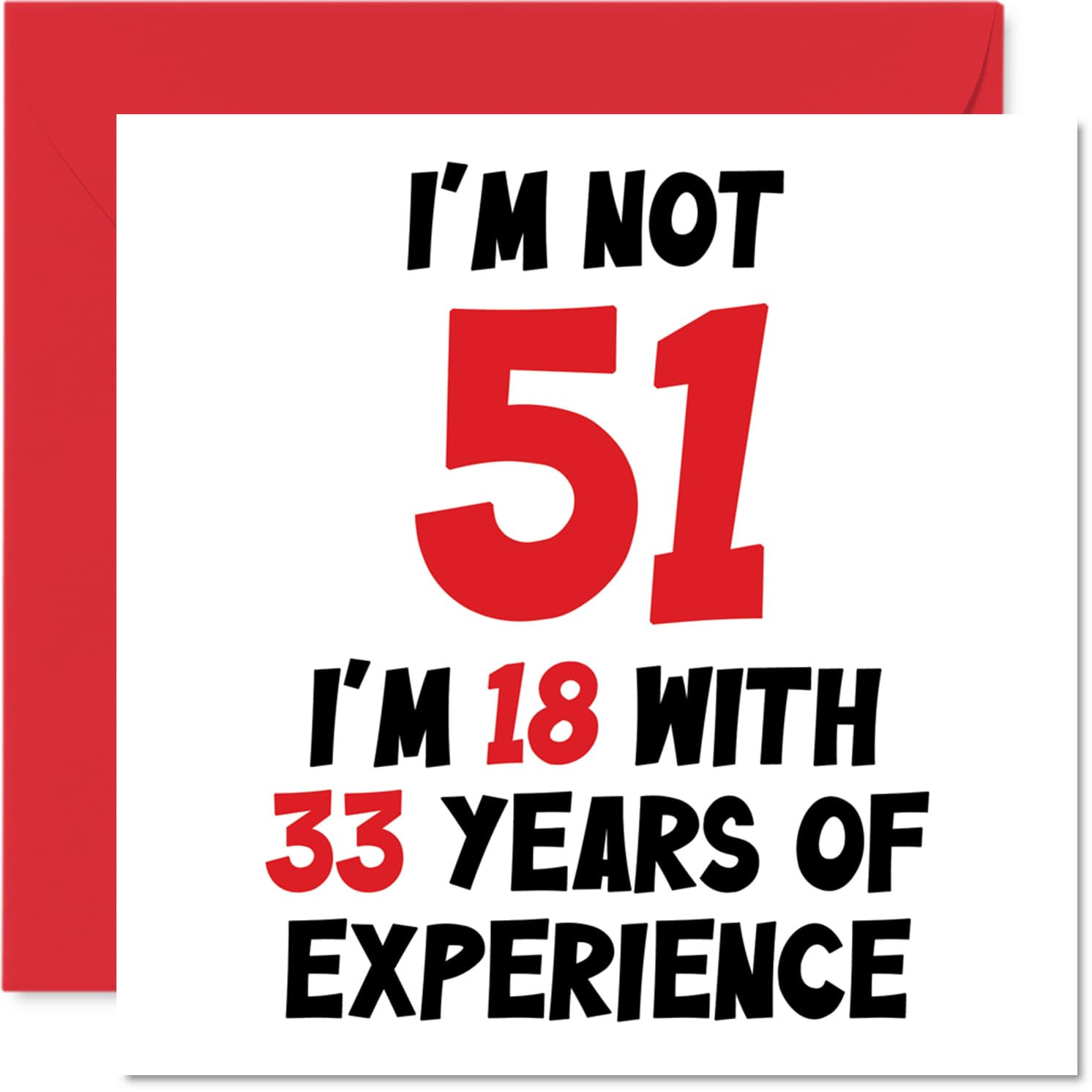 51st Birthday Card for Women and Men