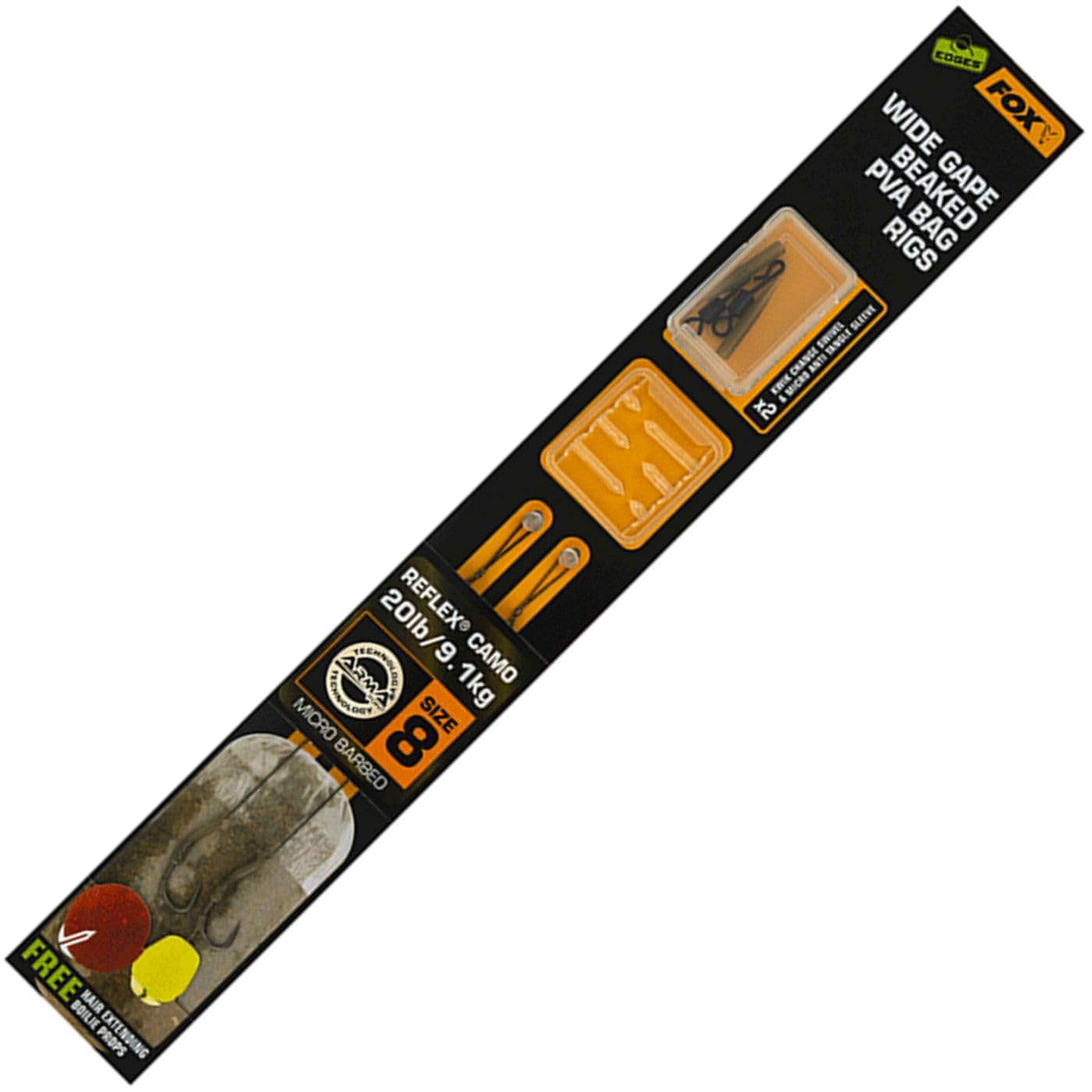 Fox Edges Wide Gape Beaked PVA Ready Rigs