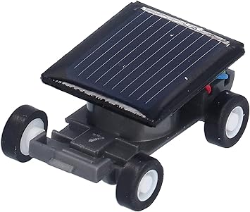 KIDWILL 1Pcs Mini Solar Car Gadget | Educational Smallest Solar Car, Mini Solar Car Best for Children Science Gadget, Worlds Smallest Mini Car is a Small Toy car is Powered by Solar Energy (Black)