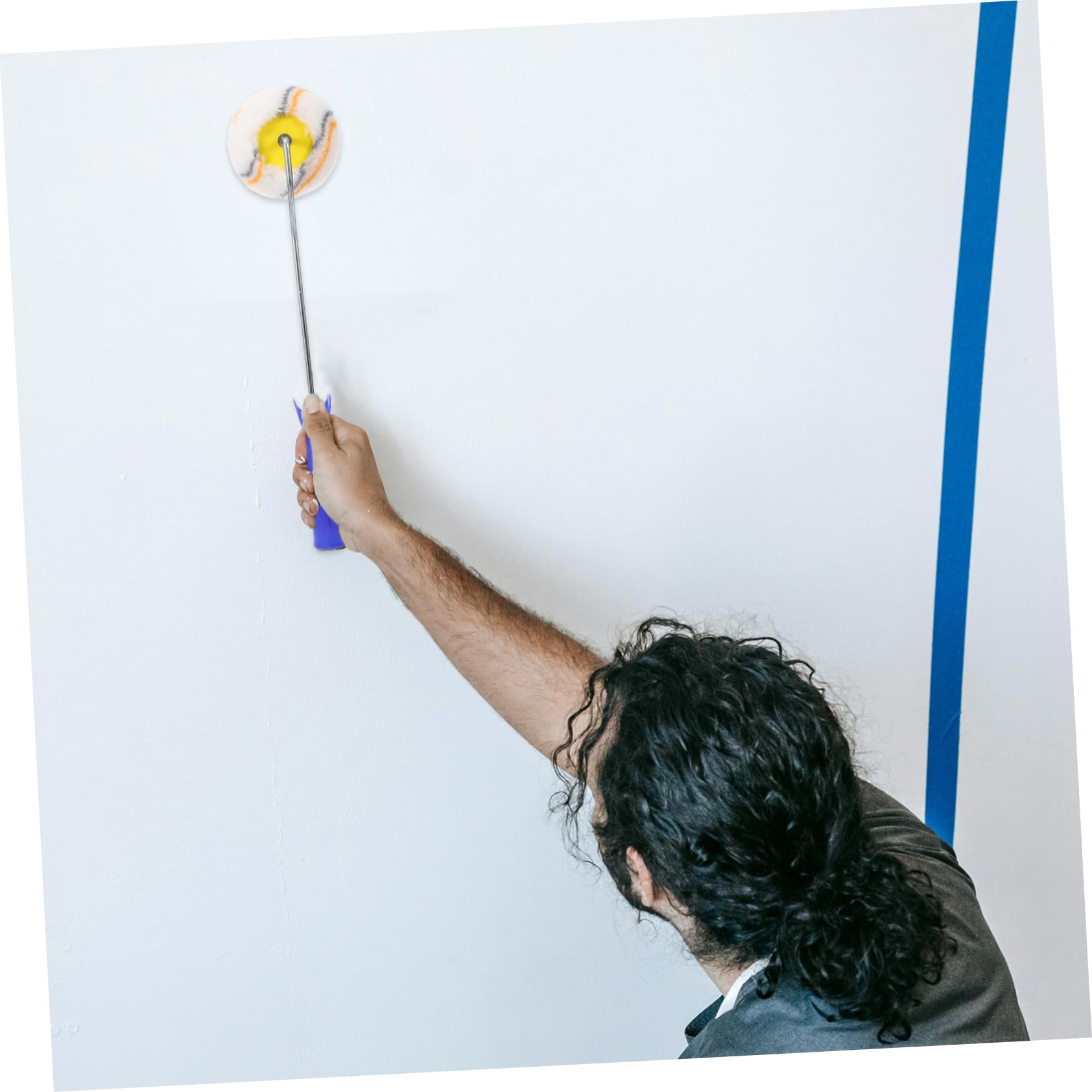 EXCEART 4 Pezzi Spazzola a Pennello da pittura a parete bordo di vernice Levigazione vernice a parete rulli di vernice per dipingere pareti rulli di verniciatura filo di cotone