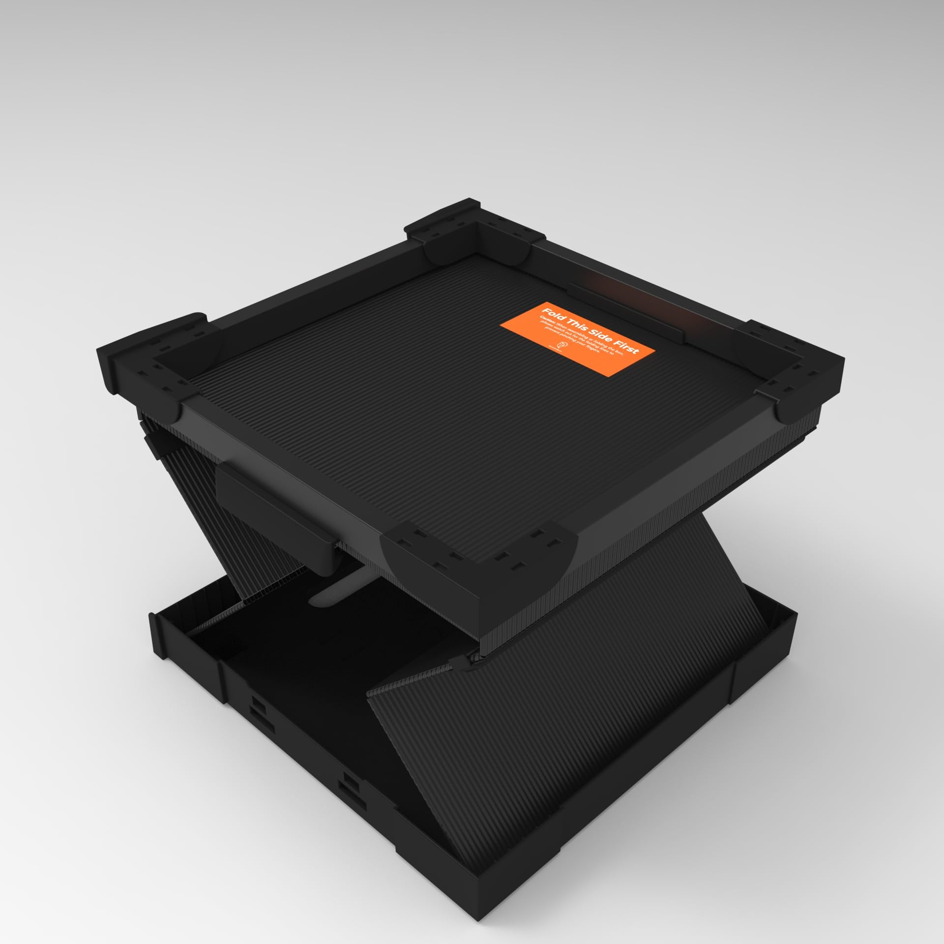 HumminGuru FlexiCube Caja para Guardar Discos de Vinilo Organizador Apilable 12 Pulgadas 70 LP Estante Modular Plegable (3 cubos)