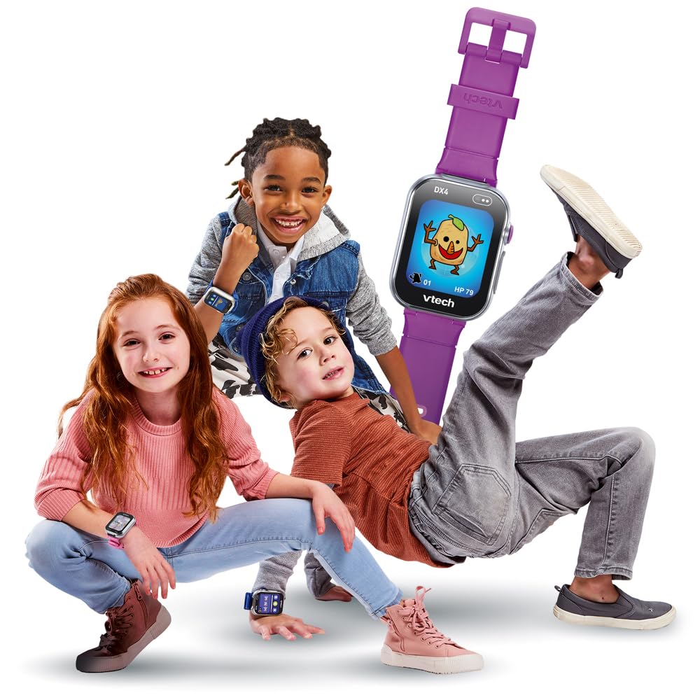 VTech KidiZoom SmartWatch DX4 Framboise Montre Digitale Enfant Dès 5 Ans