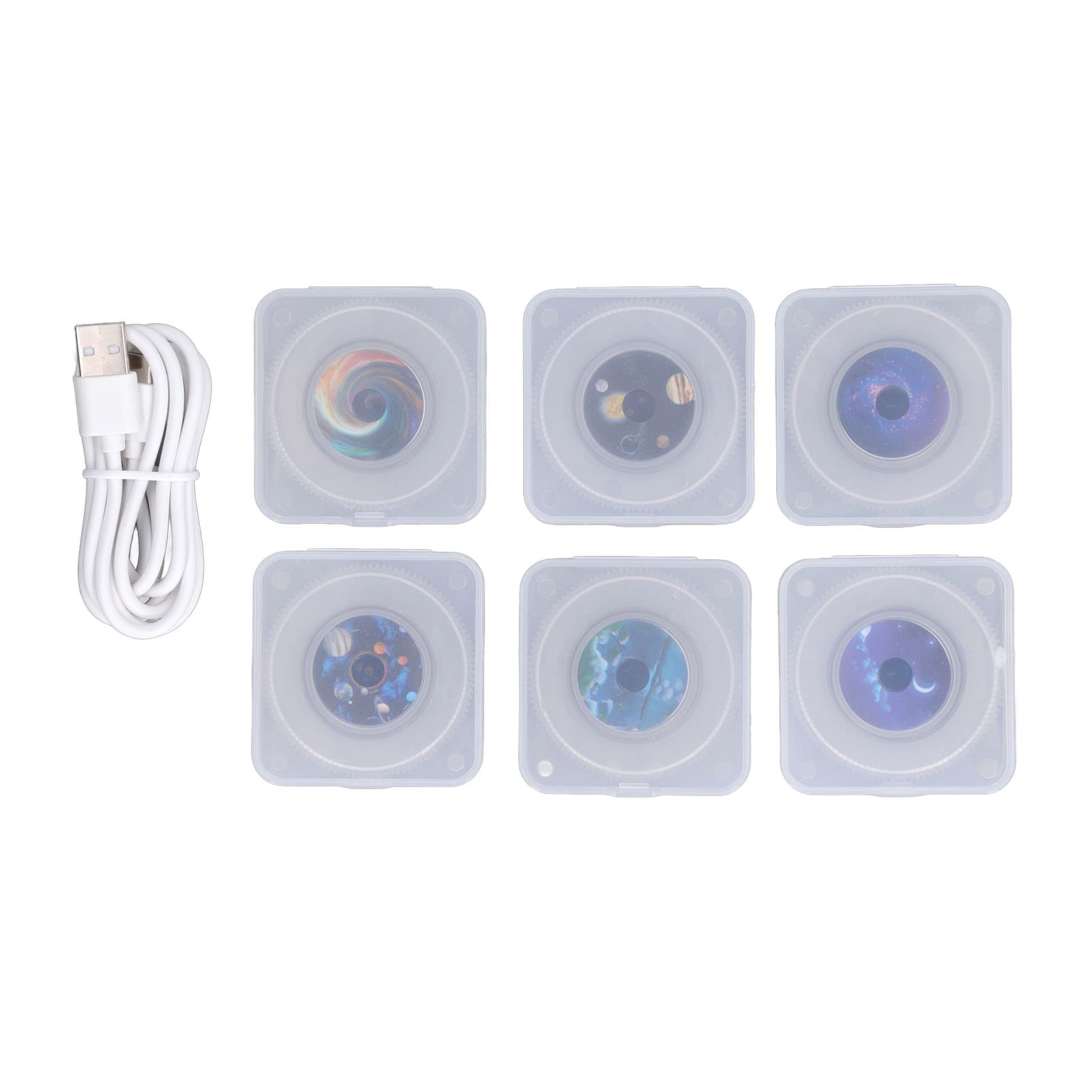 Jeanoko Luce di Proiezione a LED Full Star, Proiettore Luminoso con Messa a Fuoco Regolabile per Cameretta dei Bambini, Luce Notturna con Musica, Materiale PVC