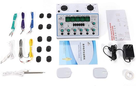 Electric Acupuncture Stimulator Machine KWD808-I 6 Output Patch Massager Care for Electric Impulse Acupuncture Treatment,500-1000hpa - US Warehouse