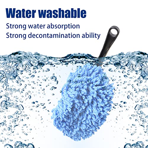 Ajxn 1 Pc Super Soft Microfiber Car Dash Duster Brush For Car Cleaning Home Kitchen Computer Cleaning Brush Dusting Tool (Blue) #TOP2