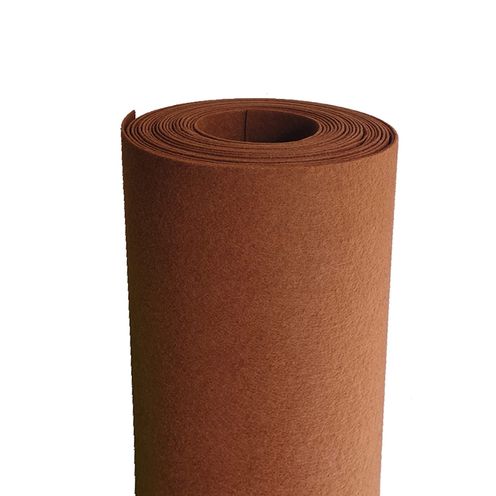 FBANULPEX Soft Acrylic Felt Fabric roll, Nonwoven Patchwork Felt Fabric By The Metre 2mm Thick(Brown)