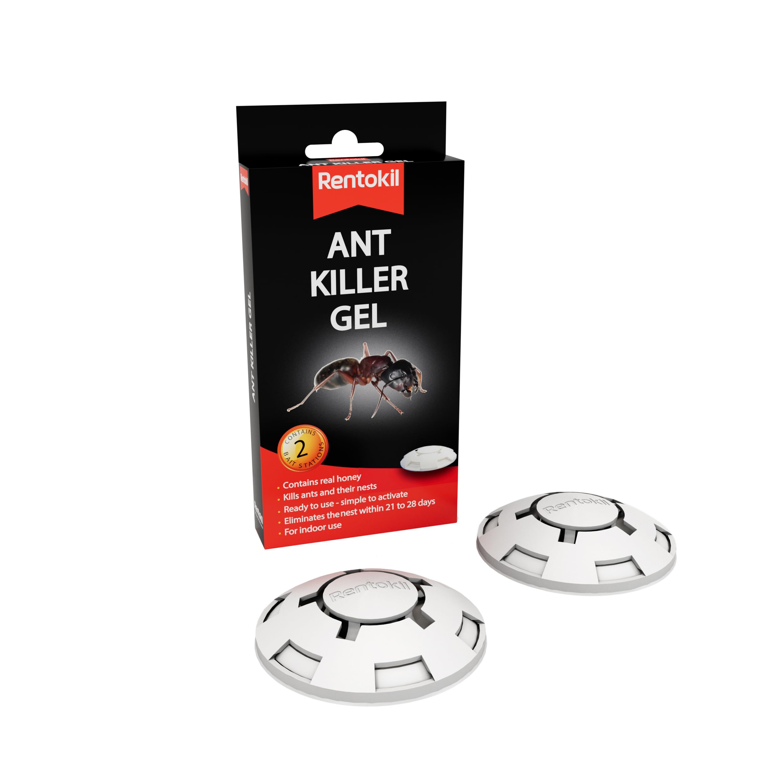 Rentokil Home Indoor Ant Killer Gel Bait Station Poison Ants & Destroys Nests