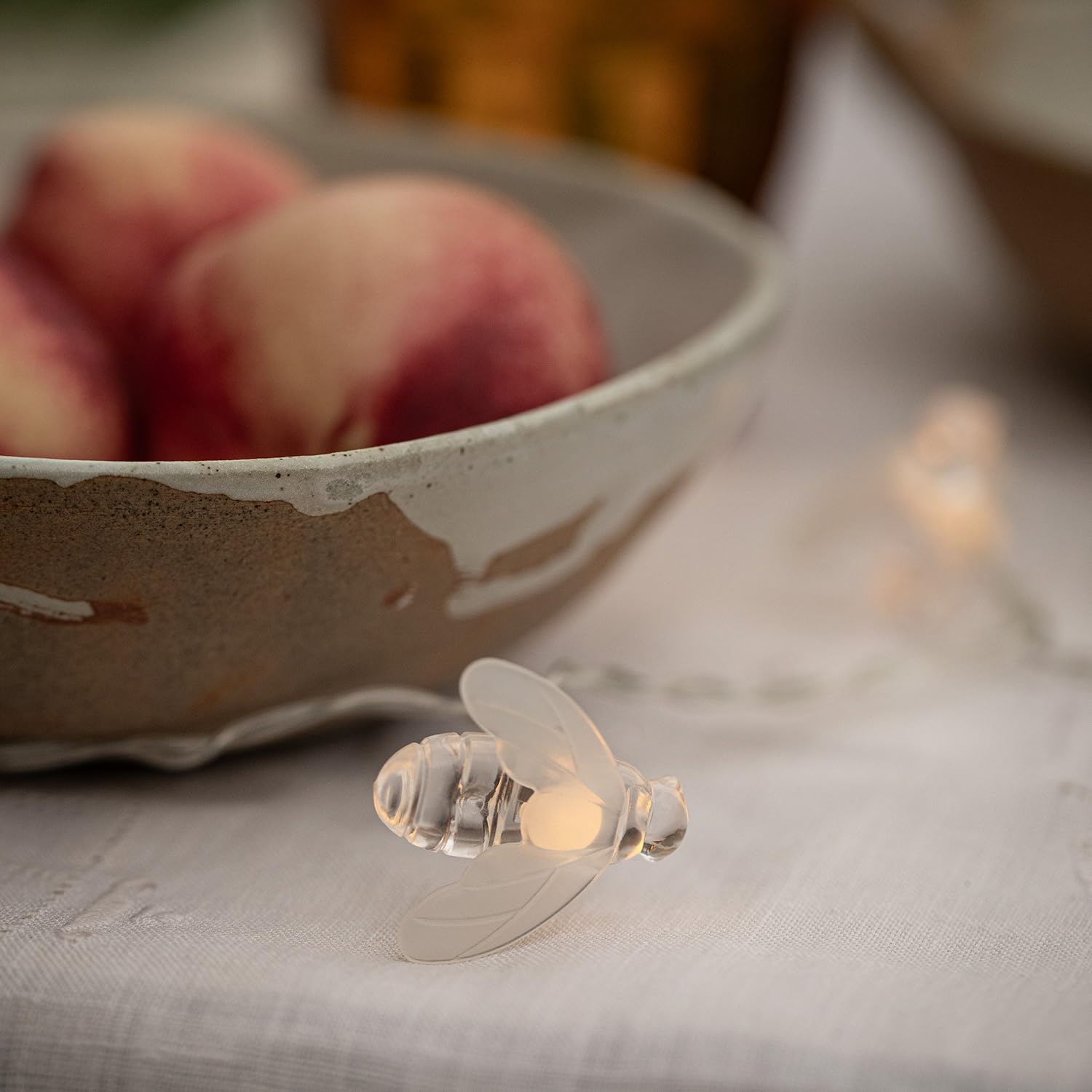 Lights4fun Luci Solari A Picchetto – 12 Funghi LED Bianco Caldo – Altezza 20cm – IP44 Per Esterni - 4
