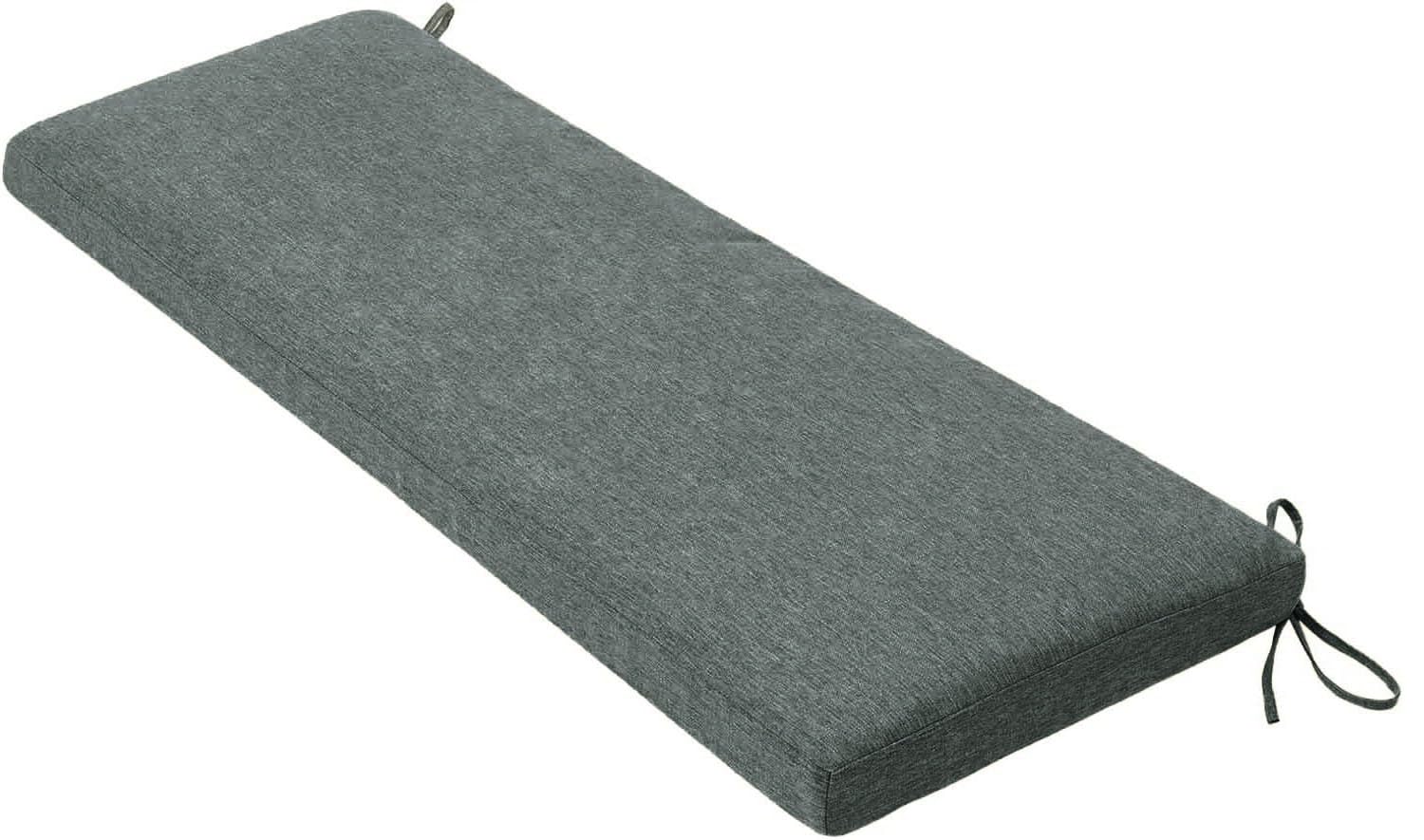 Hoowarm Dining Bench Cushion 2/3 Seater Outdoor/Indoor Seat Pad 80/90/120/150/130/100cm 3 Thick Non-Slip Long Chairs Cushion with Zipper for Shoe Bench Rack, Window, Piano(A1,55x140x3cm)