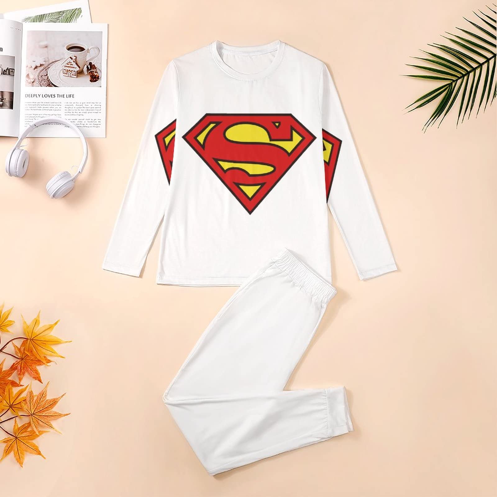 Amazon.co.jp: パジャマ メンズ スーパーマン ルームウェア 部屋着  