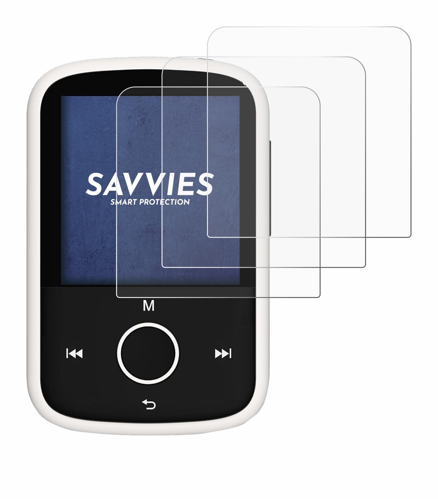 savvies 18 Pack Screen Protector compatible with Majority MP3 16GB Protection Film Clear