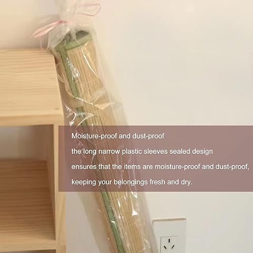 Miniatura 4 de Fundas de plástico extra largas de 8 x 47 pulgadas (20 unidades), bolsas para pósteres estrechas, bolsas de plástico para planos, tubo impermeable