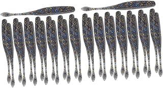 Kisangel Gulp Saltwater Fishing Bait 30 Pcs Swing Tail Bait Saltwater Fishing Lures bass Fishing Lures Fishing Bait Live Minnows Gulp