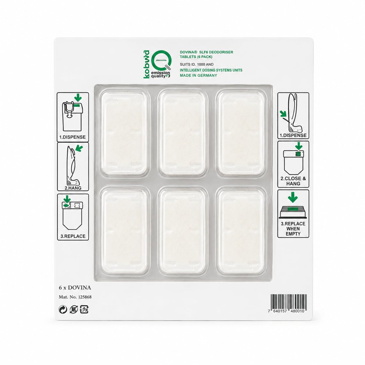 SACCHETTI ORIGINALI FOLLETTO FP7 KOBOLD + DOVINA - Filtrello Premium per VK7 VK7S, Conf. 6 Pezzi + 6 Profumini originali con Filtro HEPA Integrato 0,8L, Chiusura Igienica e Perle Anti Odore (5 Pacchi)