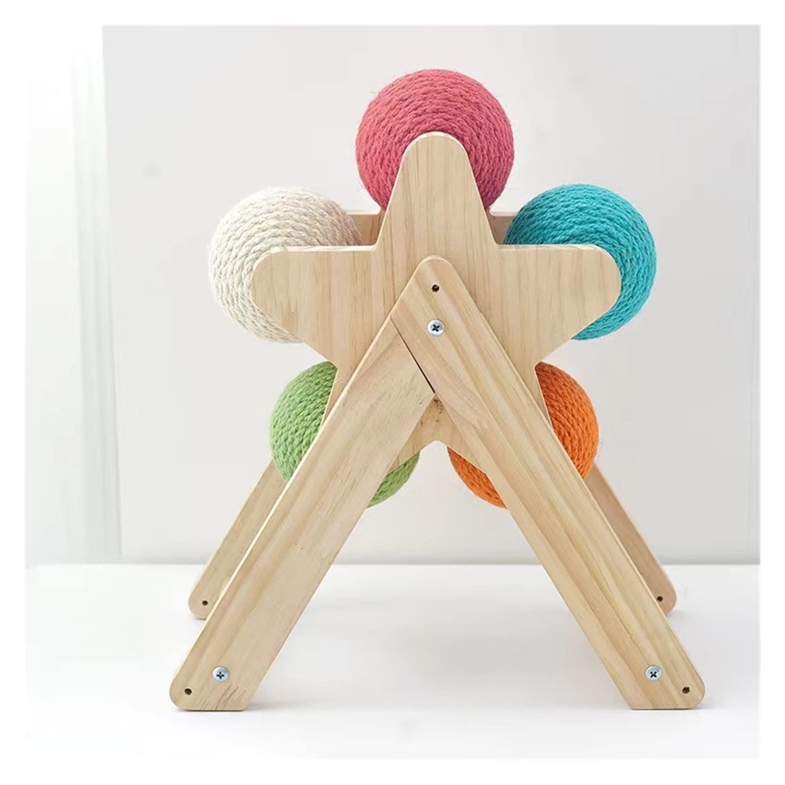 Albero da Arrampicata per Gatti Cat Scratching Ball Toy Kitten Rope Ball Board Grinding Paws Giocattoli Cats Scratcher Forniture for mobili for Animali Domestici Tiragraffi, Torre per Gatti
