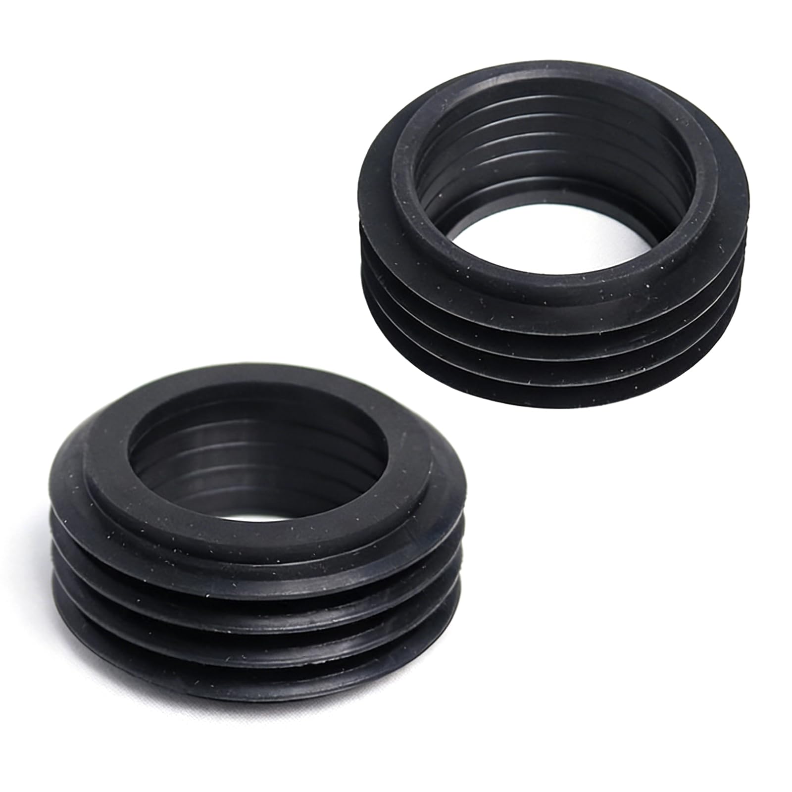 Conector de Tubo de Desagüe para Inodoro - Manguito de Goma para Cisterna, Diámetro Exterior 60 mm, Diámetro Interior 36-45 mm, Altura 25 mm - Sellado Duradero para WC