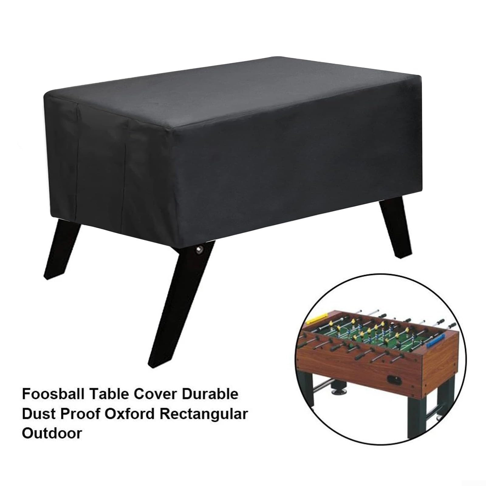 StarRing Housse de protection pour table de baby-foot, imperméable, anti-poussière, extérieur intérieur, résistante aux UV, housse de protection pour tables de jeu de football standard, 170 x 118,1 x