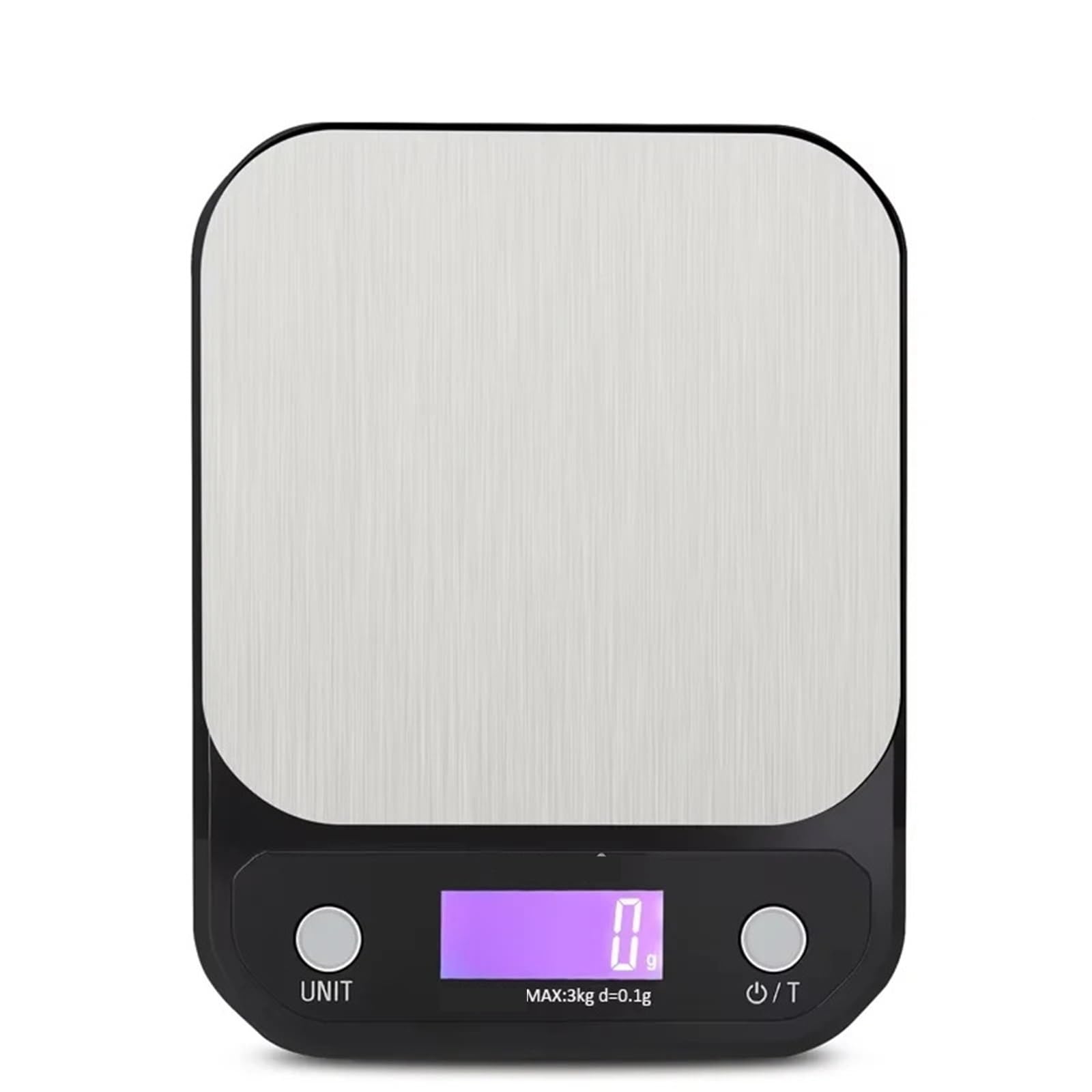 Báscula de cocina, Báscula De Cocina Digital 3/5/10 Kg, Acero Inoxidable, Portátil, For Alimentos, Con Pantalla LED, Electrónica, For Joyería Y Repostería,para hornear, café, joyería(3kg 0.1g)