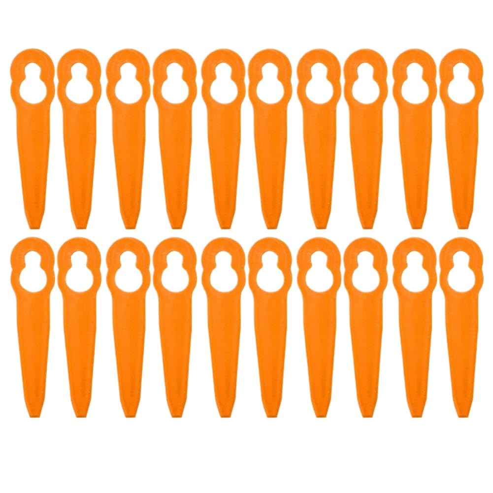 20 Piezas de Repuesto de plástico Naranja compatibles con cortacésped inalámbrico Parkside 20Li A1311046