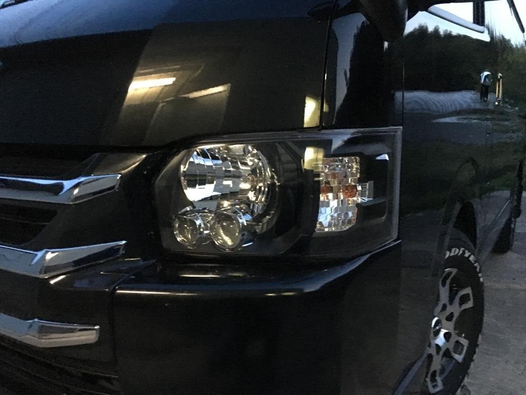 ハイエース 4型/5型/6型/7型 ヘッドライト インナーブラック Amazon | HOTARU ハイエース 200系 4型5型 6型 7型 ヘッド