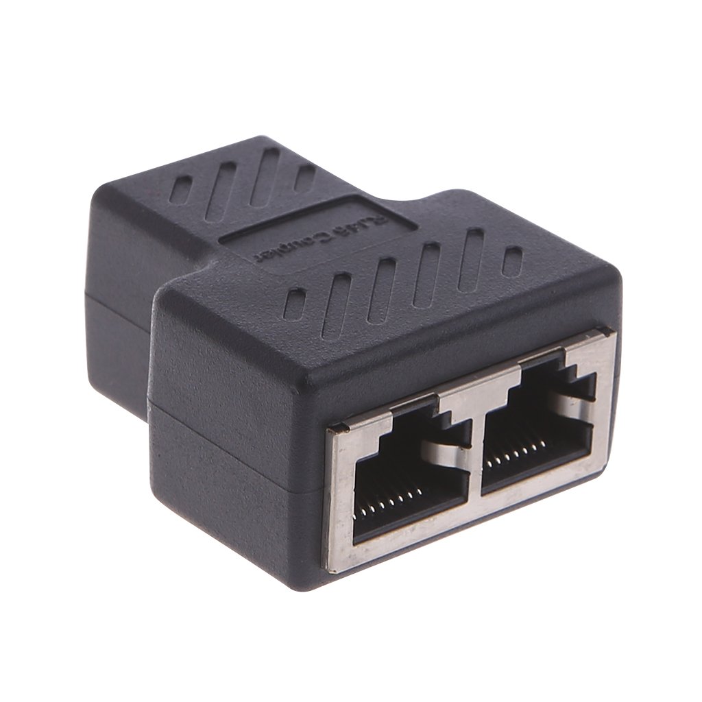 Adattatore RJ45 Y-Splitter - 1 Maschio A 2 Femmine Per Cavo Ethernet