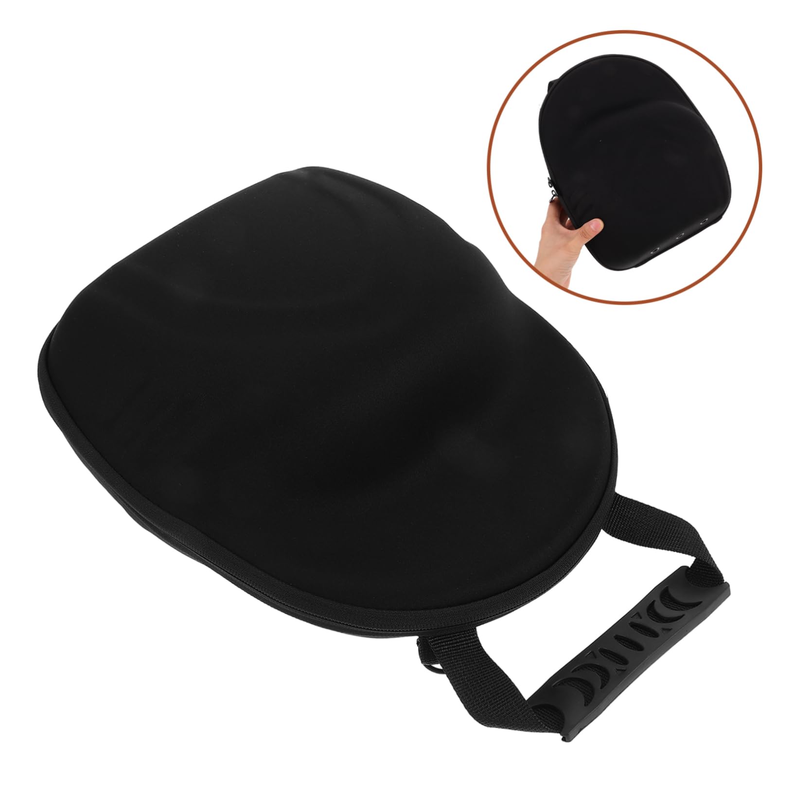 Estuche de Viaje para Gorra de Béisbol Eva Negro Antideformación | Bolsa Organizadora Portátil, Protección Uv, Almacenamiento Ligero para Hombres y Mujeres