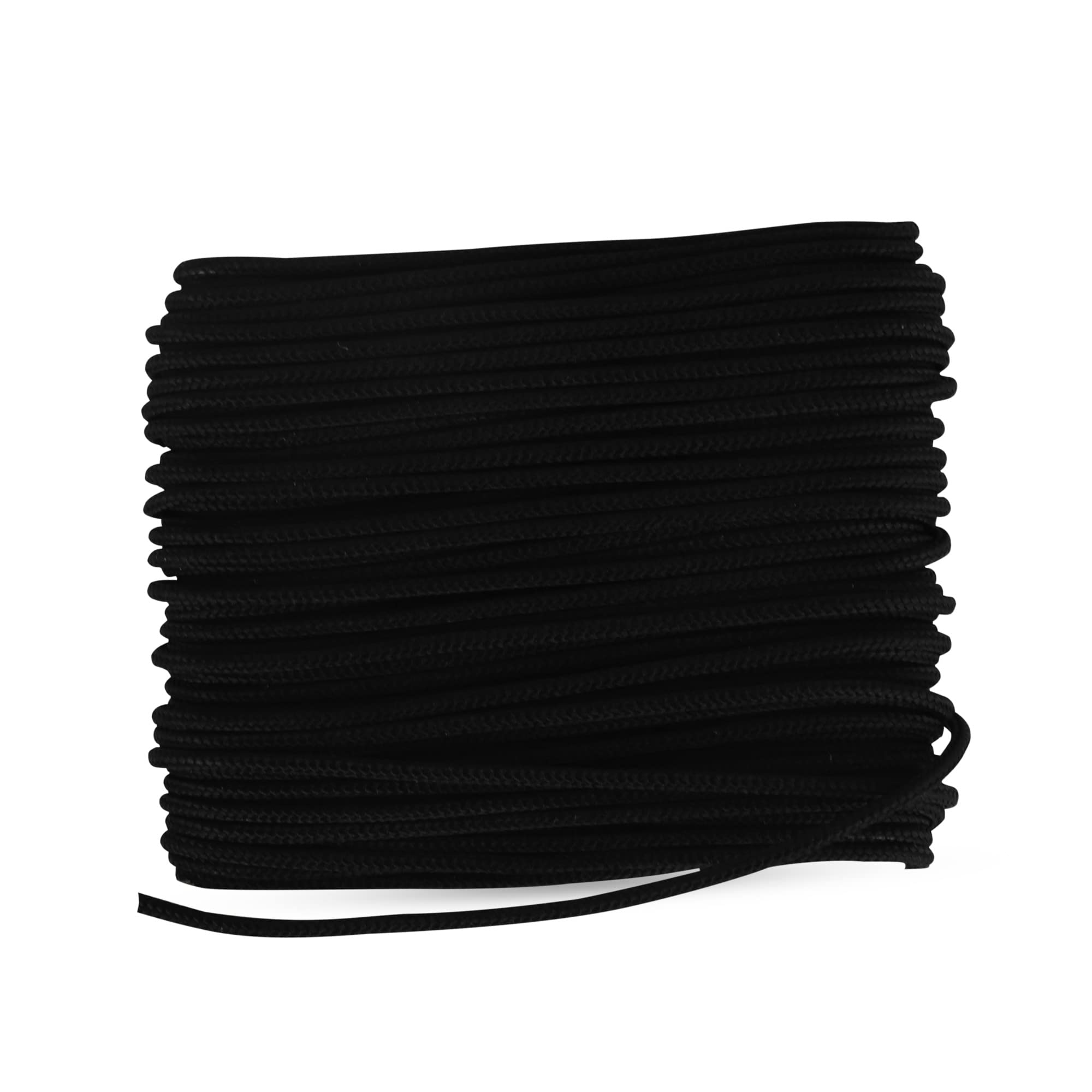 FAPBADRI 1.8 mm Durable Polyester Cord/Thread for Chic Blinds/Vertical Blinds/Venetian Blinds, Multipurpose use for Crafting, Repair, DIY Projects, 10 metres (32 feet) - Black Colour