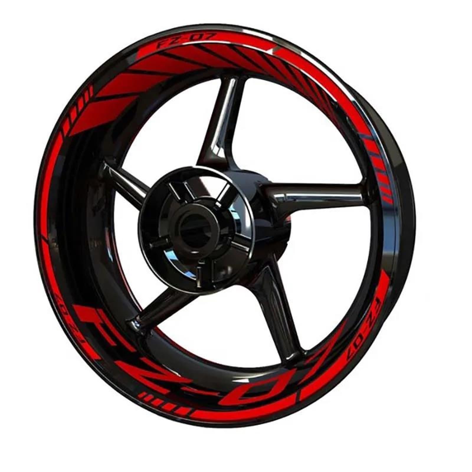 Autocollant De Jante Fz7 Fz07, Ensemble Avant Et Arrière Étanche