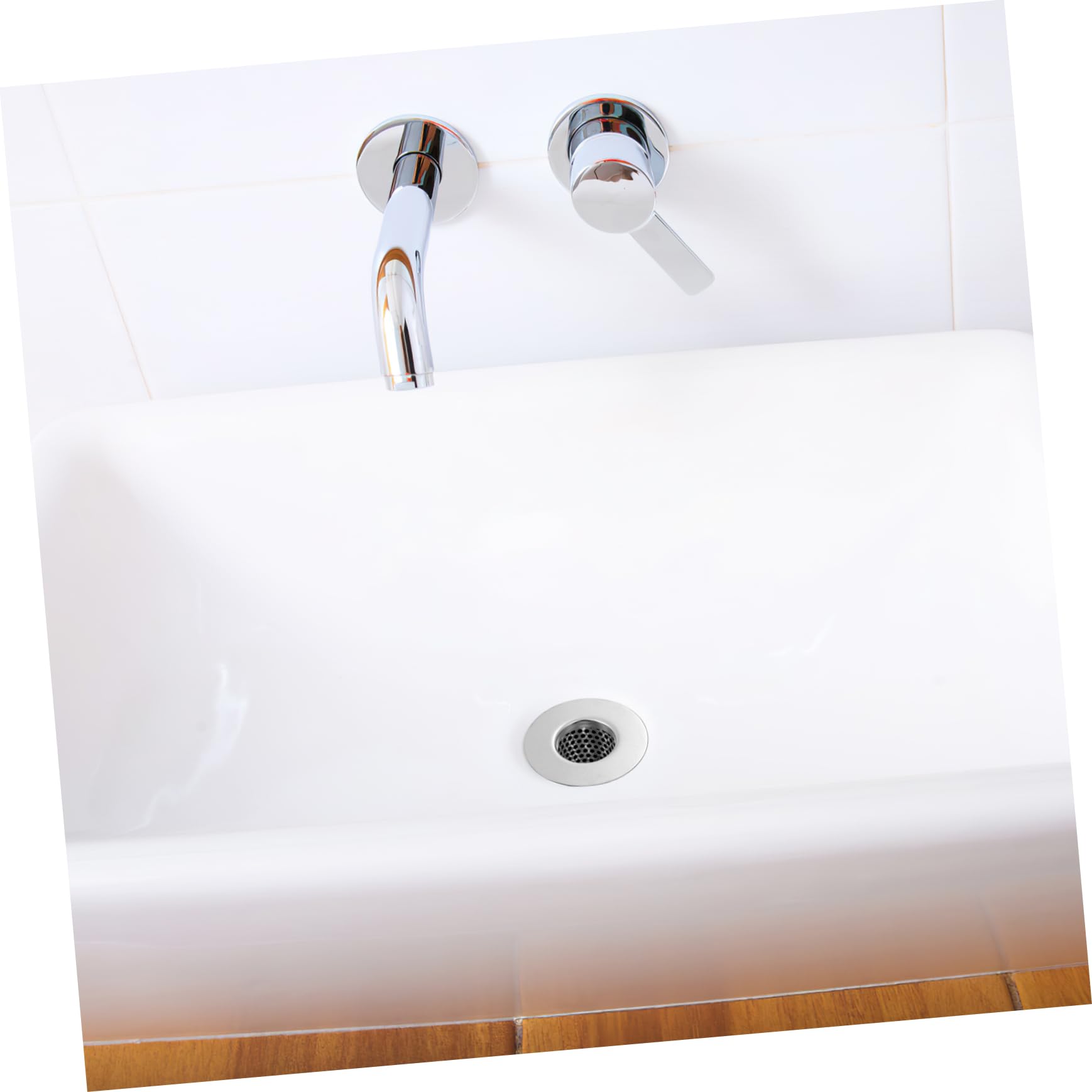 Operitacx Filtro De Acero Inoxidable Tope De Desagüe del Fregadero Drenar Bañera Tapón De Desagüe Colador De Pelo para Fregadero Cesta del Colador De Sumideros Silver 6 Piezas X 4