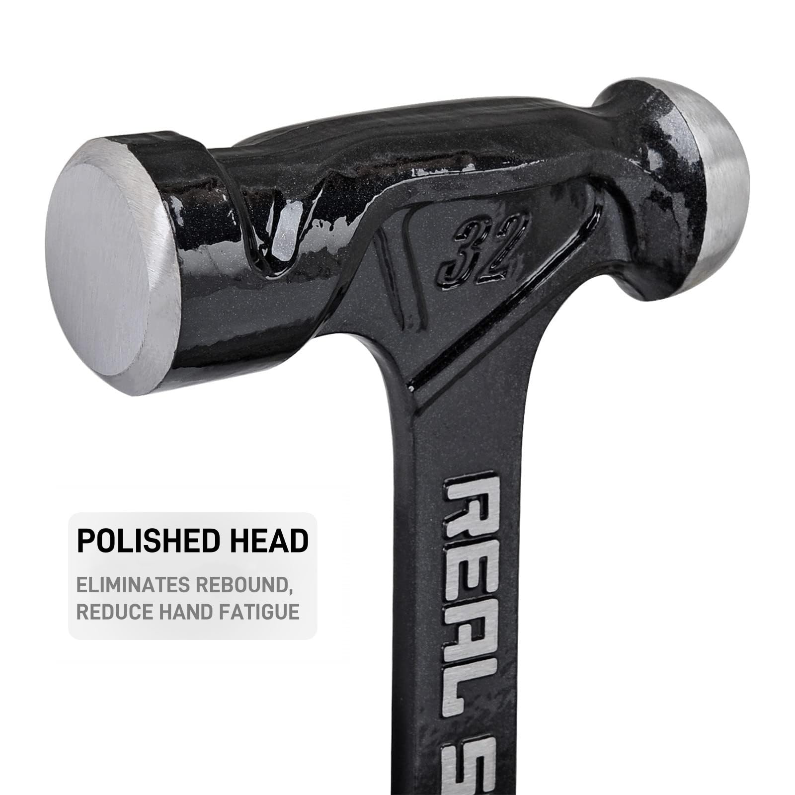 Real Steel 0520 Ultra Onepiece acero martillo de bola, 32 oz