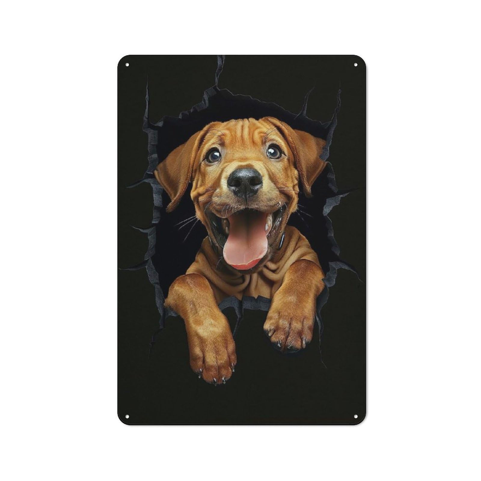 Junmoney Style-5 Rhodesian Ridgeback Vintage Tin Sign 30X20cm For Garage Wall, For Everyday Room Decor With A Vintage Look