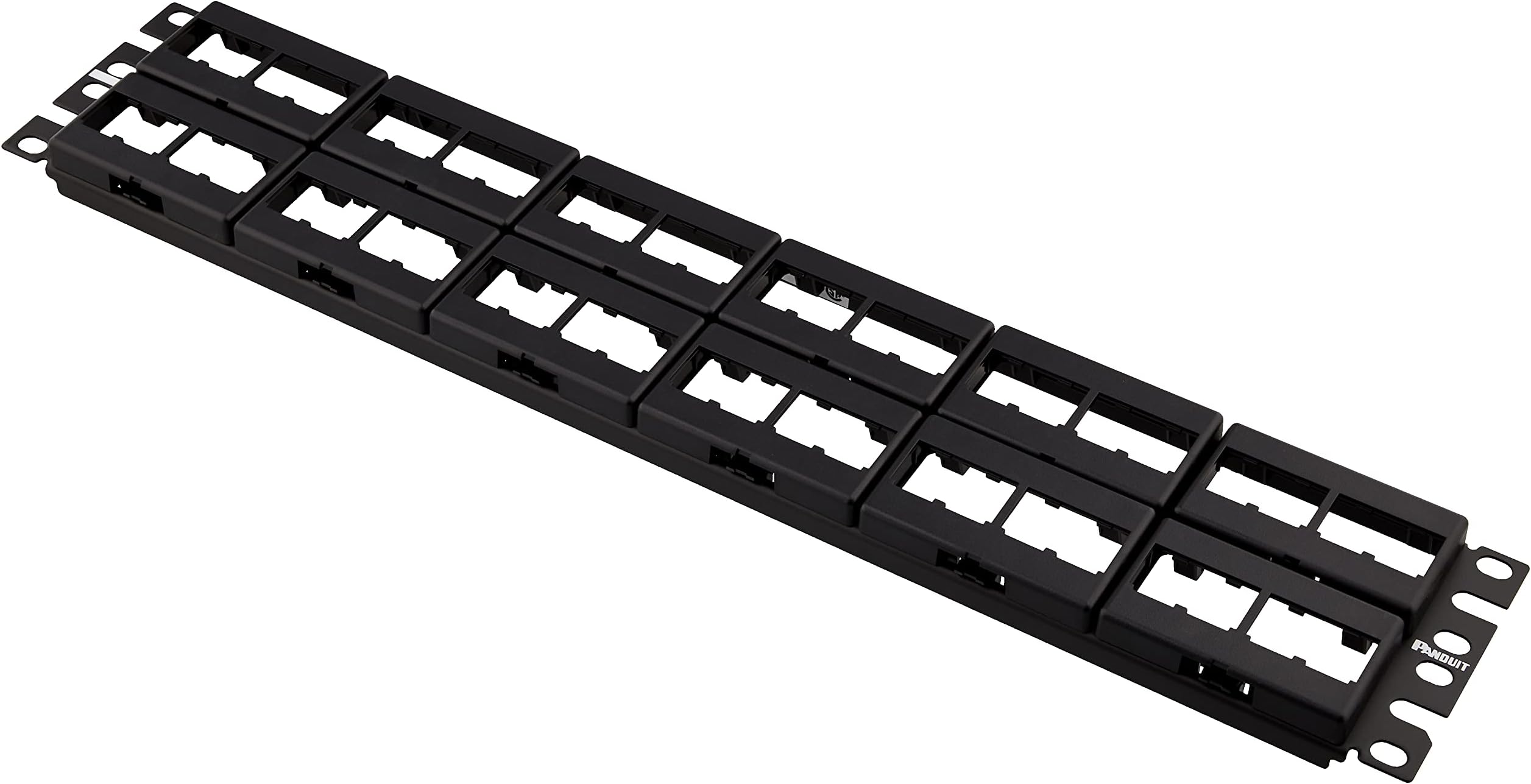 CPP48WBLY 48-Port Flat Patch Panel, Black